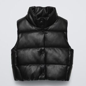 Zara Faux Leather Puffer, Small
